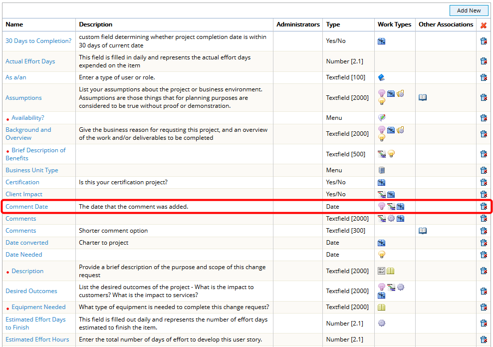 View Custom Fields