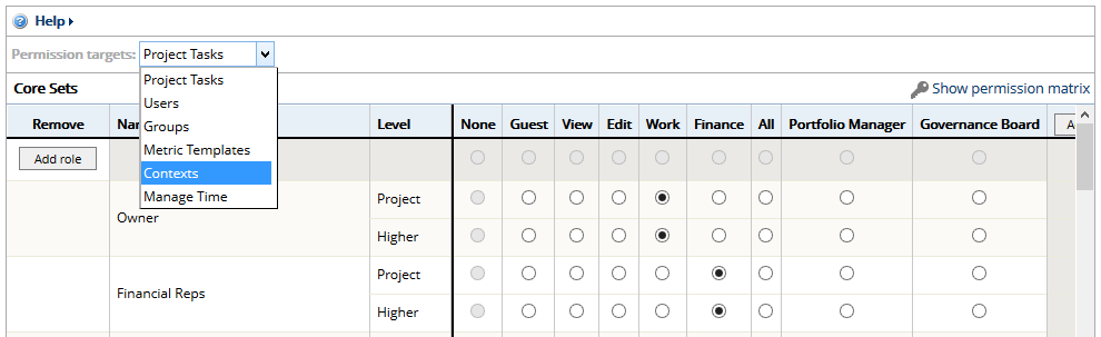 Select Contexts