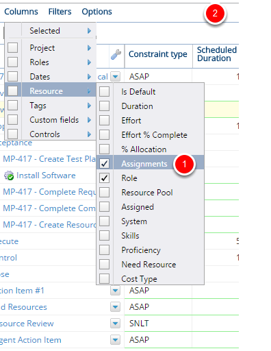 Add / Remove Columns