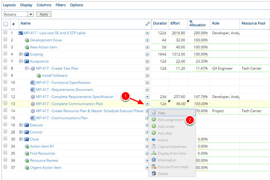 Click Add Assignment