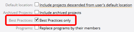 Click Best Practices Only (Optional)