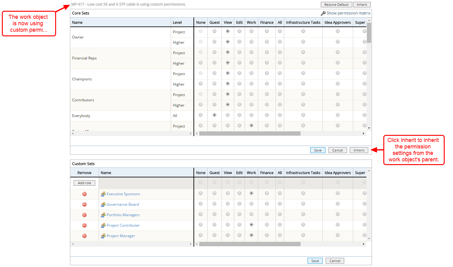 View Permissions