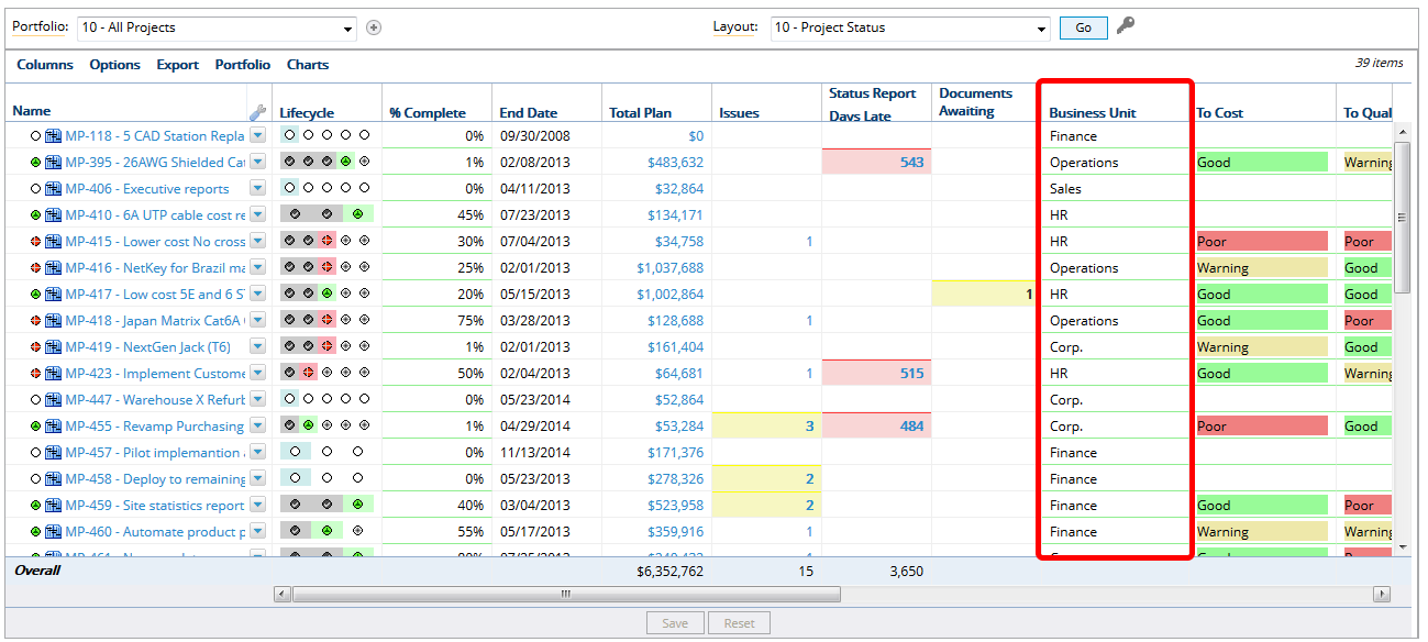 Select Column to Filter