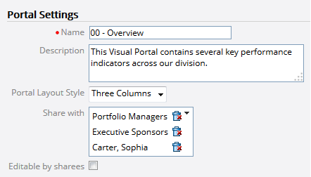 Edit Portal Settings