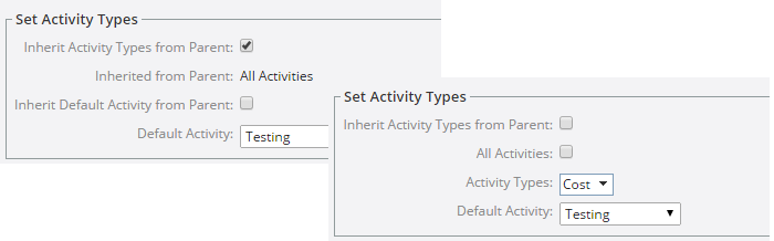 Set Activity Types