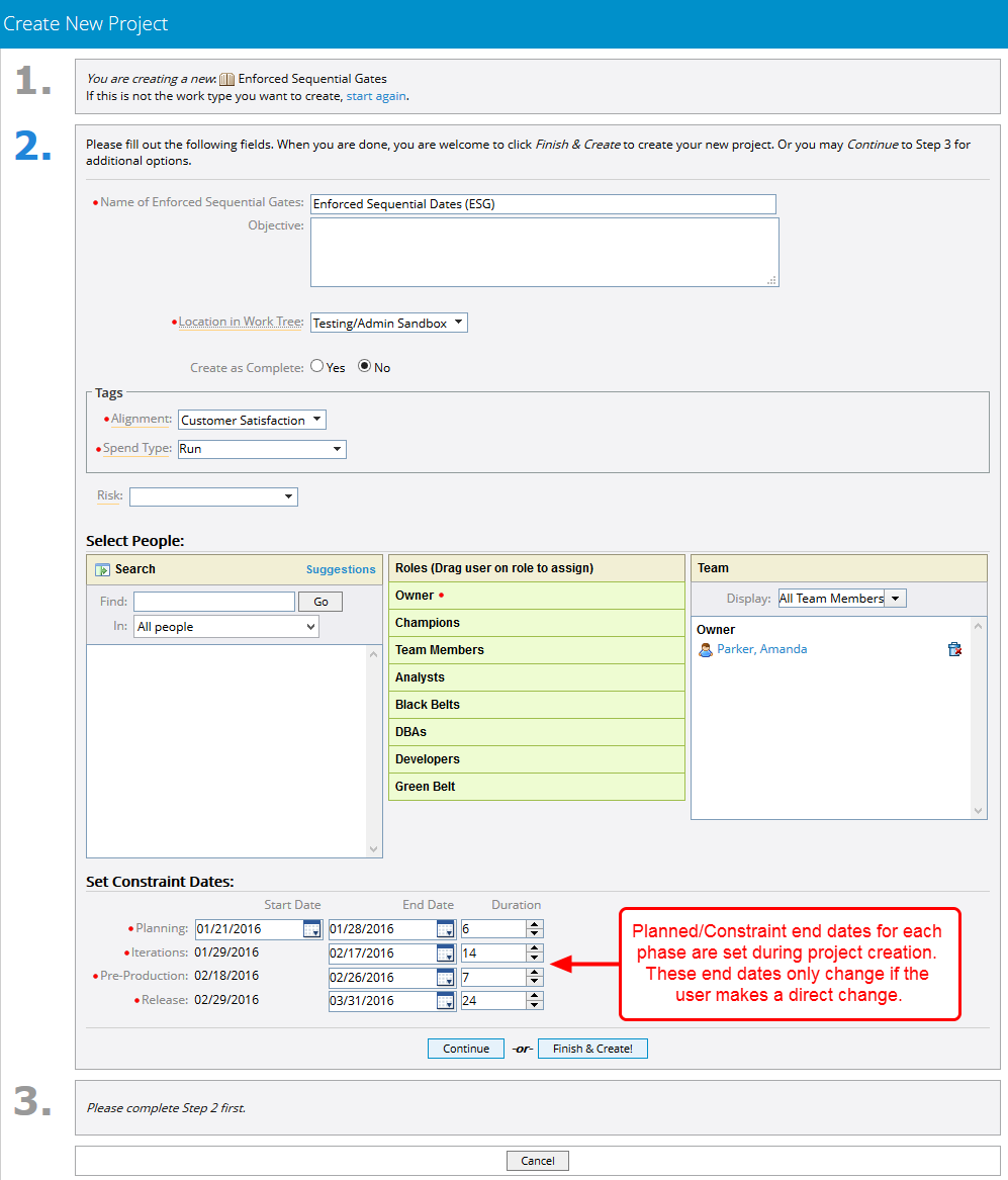 Set Constraint End Dates