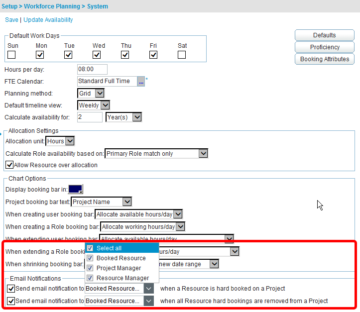 Resource Management Enhancements