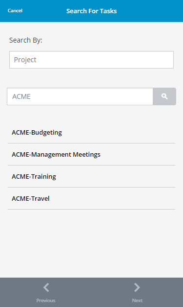 Selection of Unassigned Tasks on creating Expense Entries