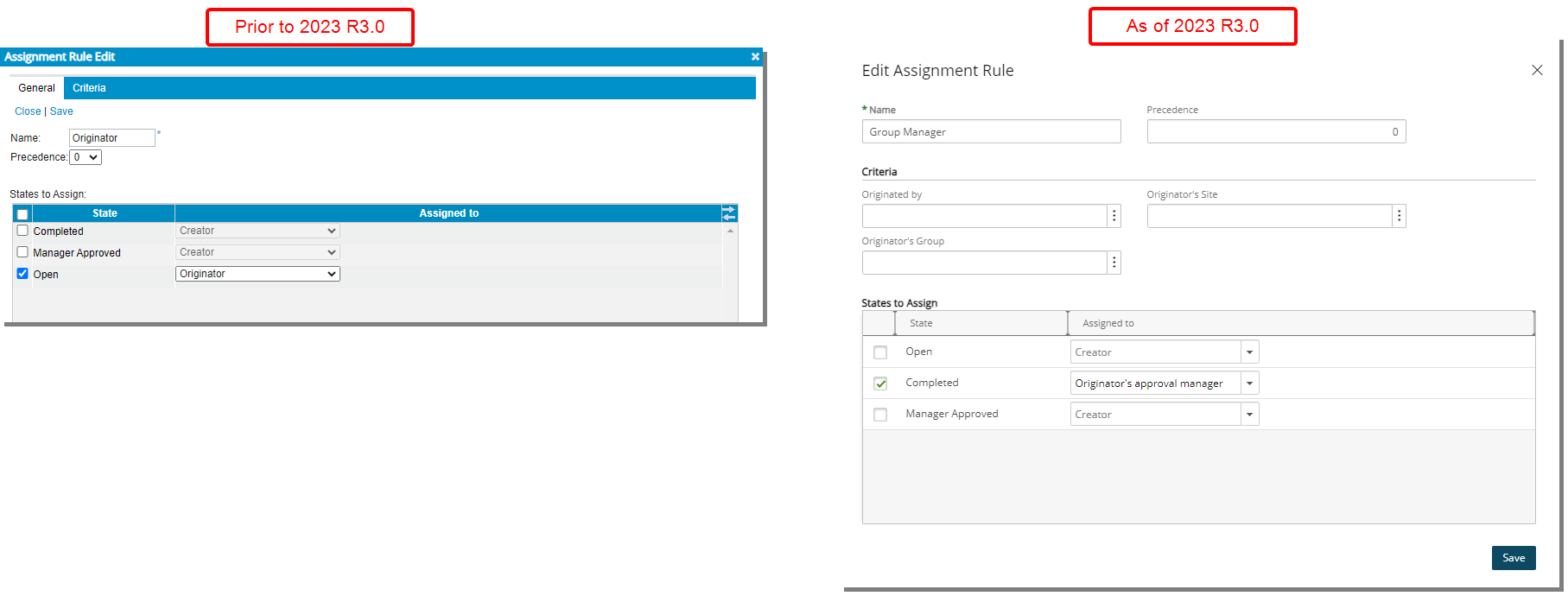 Redesigned Assignments tab
