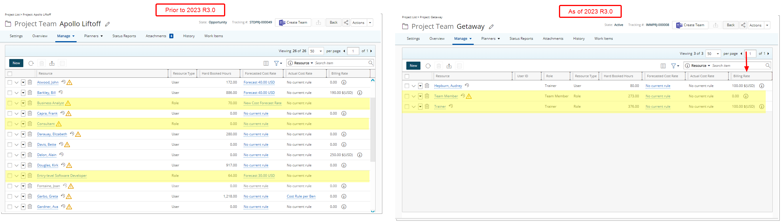 View role-specific rates.