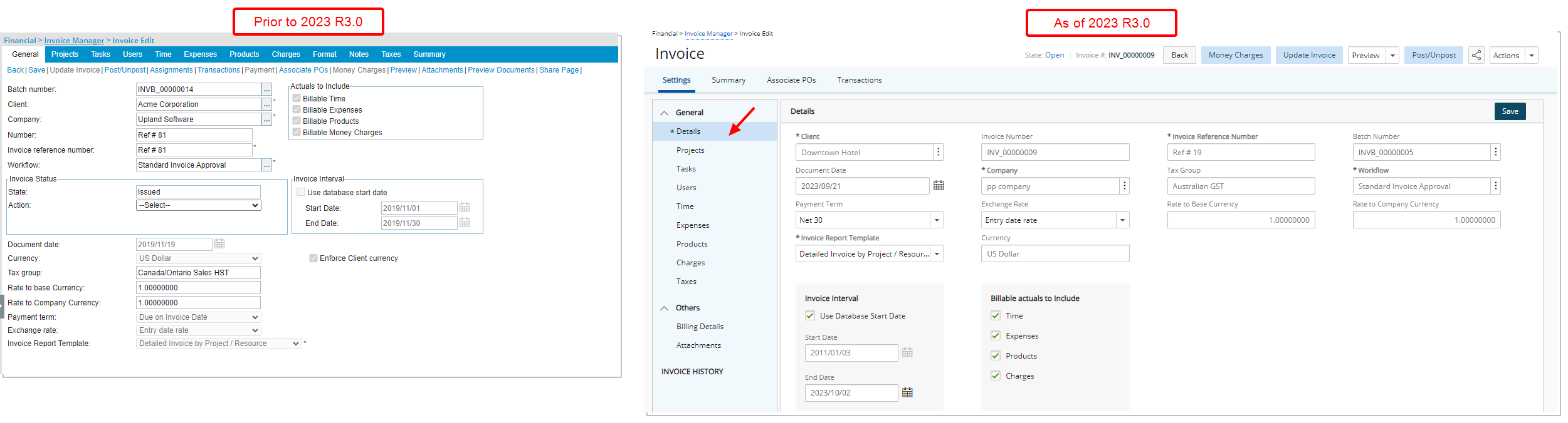 Invoice Edit Rennovation
