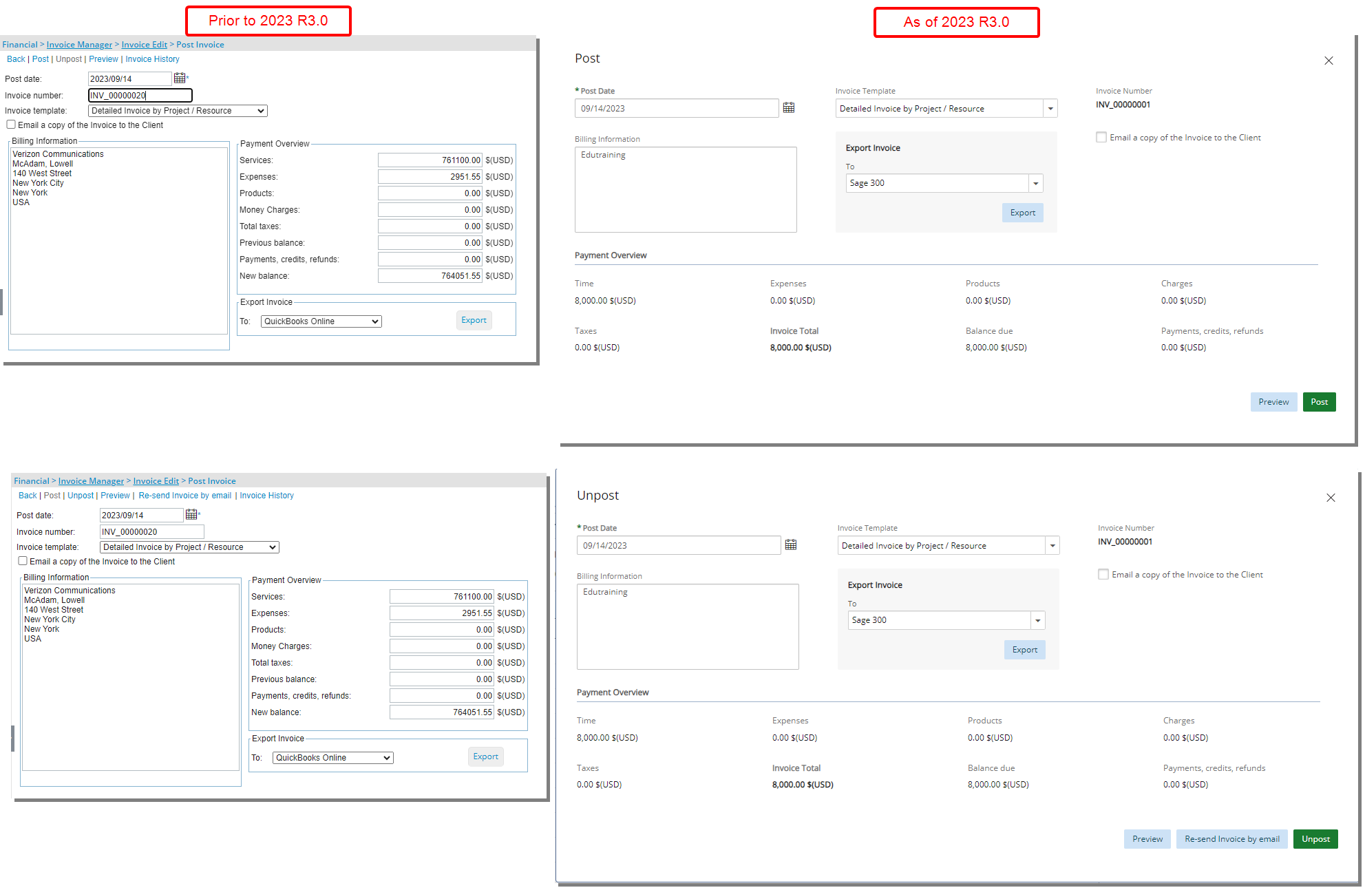 Invoice Edit Rennovation