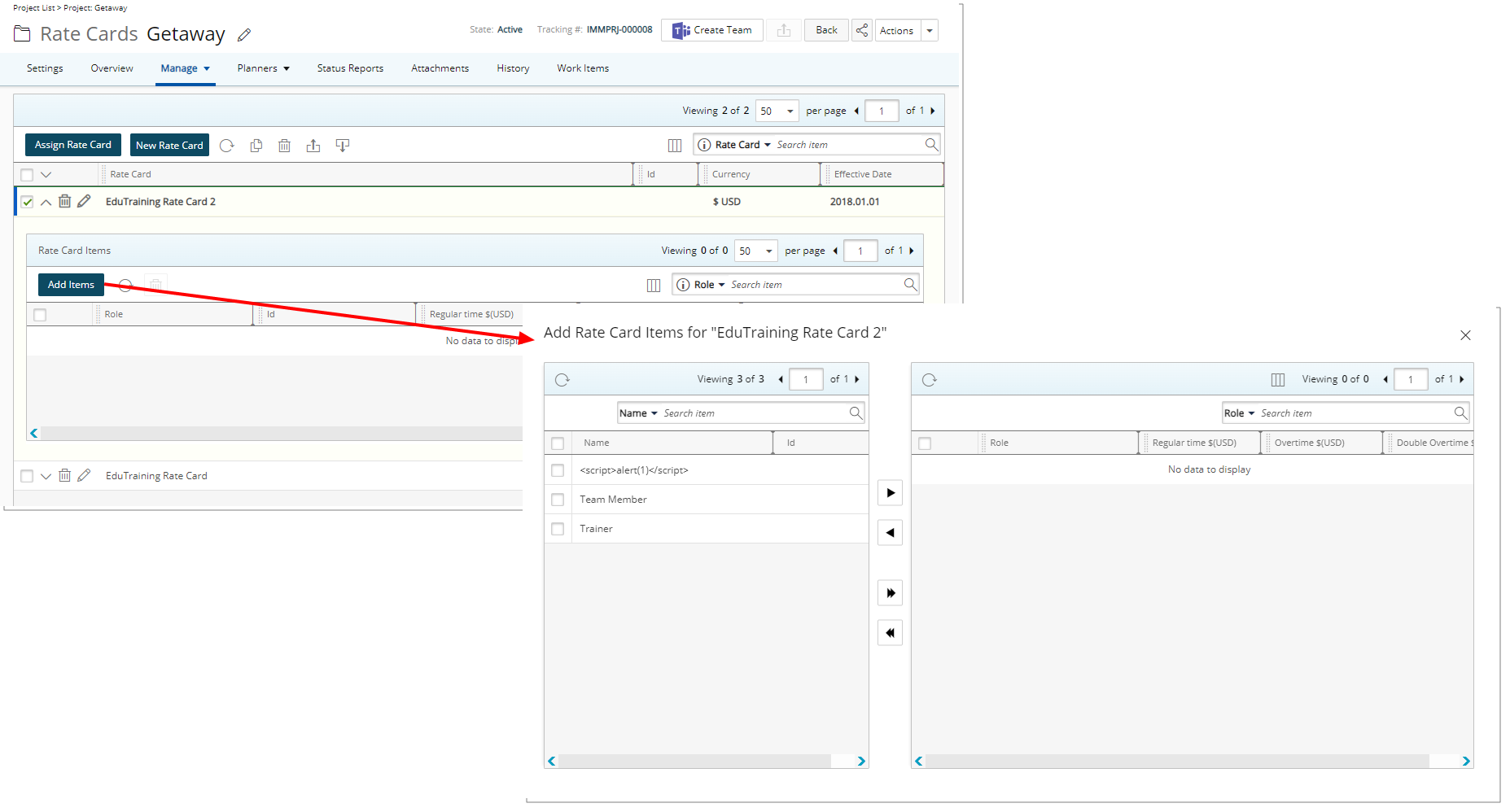 Select the required Roles