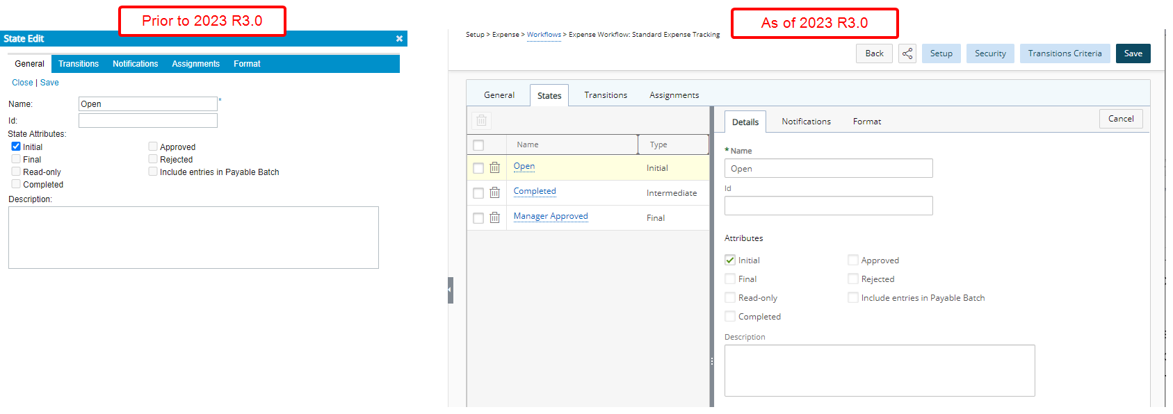Redesigned Details sub-tab