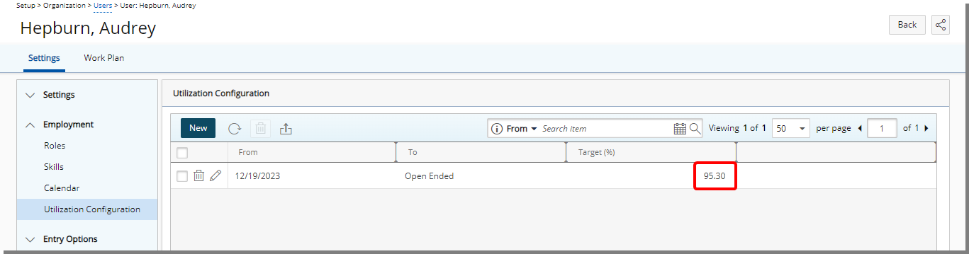 Decimal separator in Target Utilization for Users and Groups