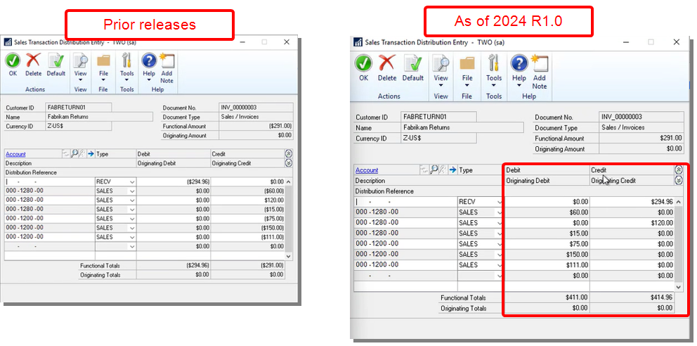 Visible only in Microsoft Dynamics GP
