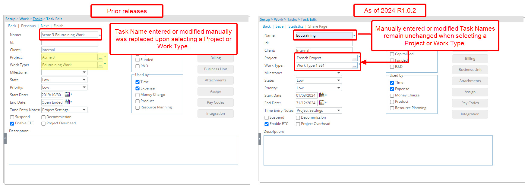 Improved Default Task Name override in System Setup.