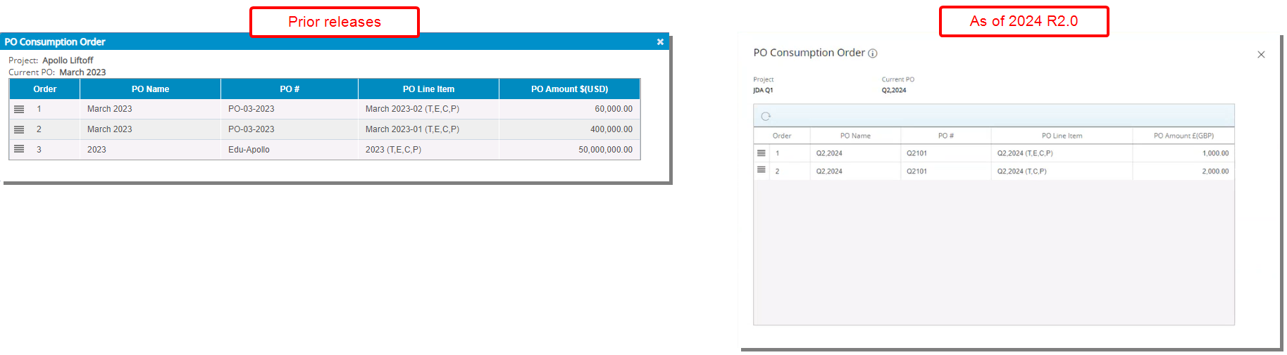 Improved Client POs Page
