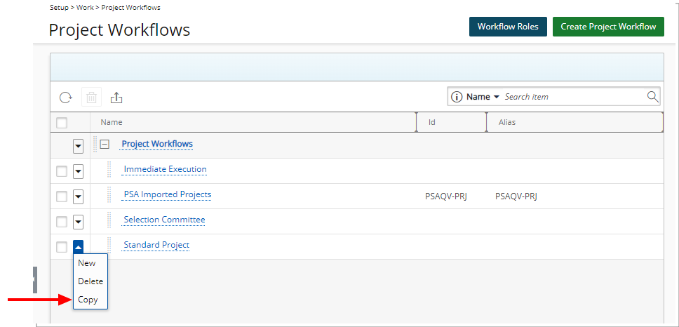 Copy Workflow
