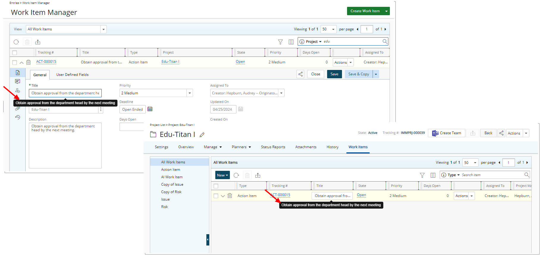 Reveal Full Text Tooltip on truncated Fields in Work Items