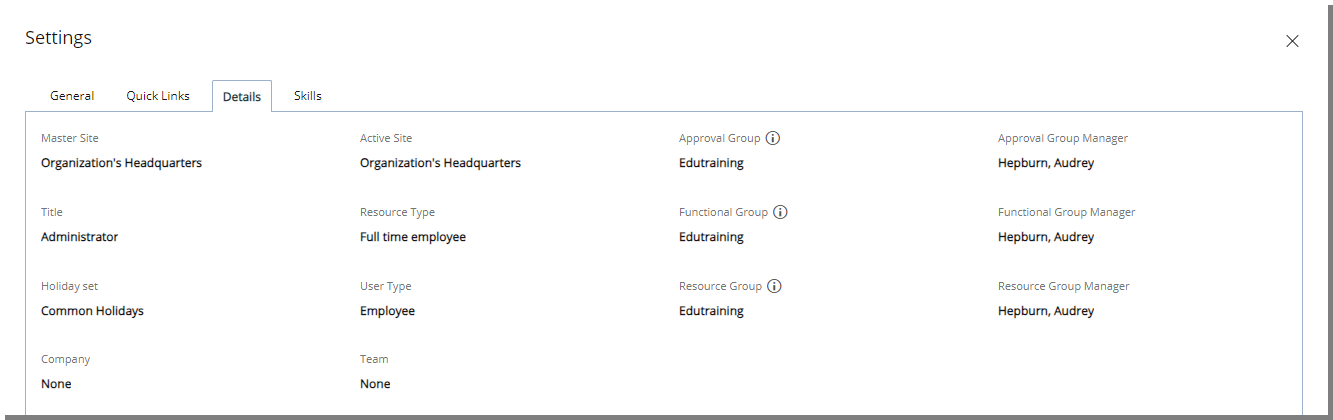 Improved User Settings