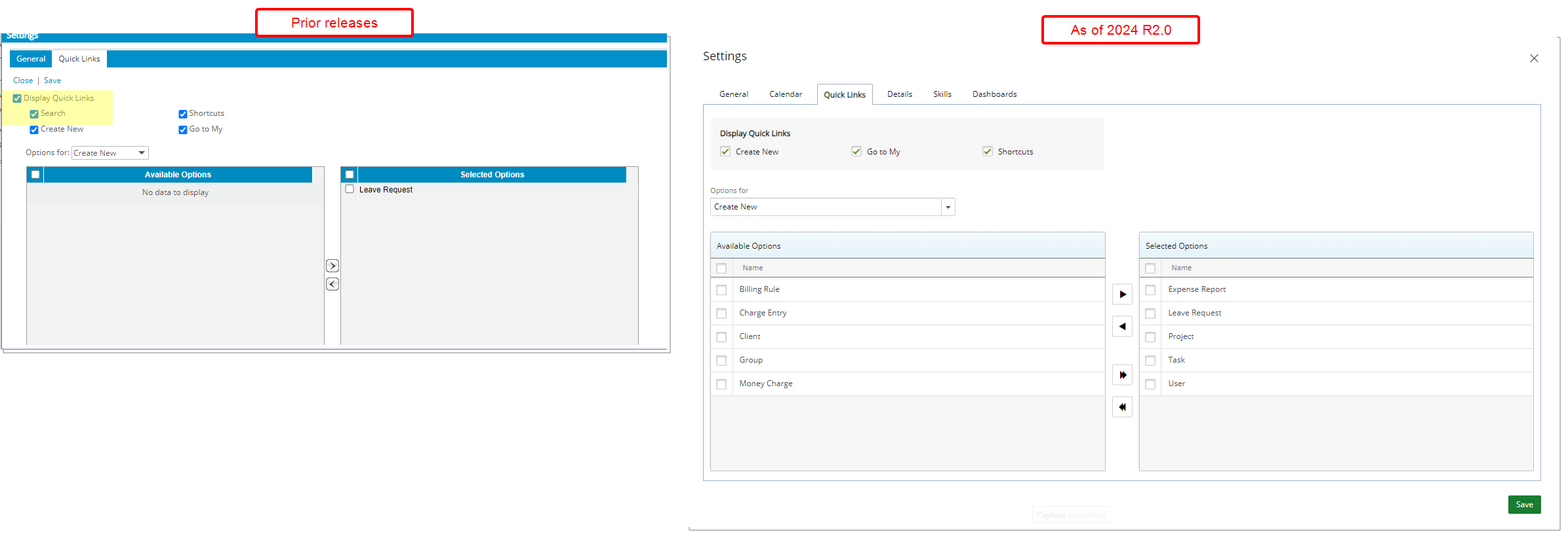Improved Settings Page
