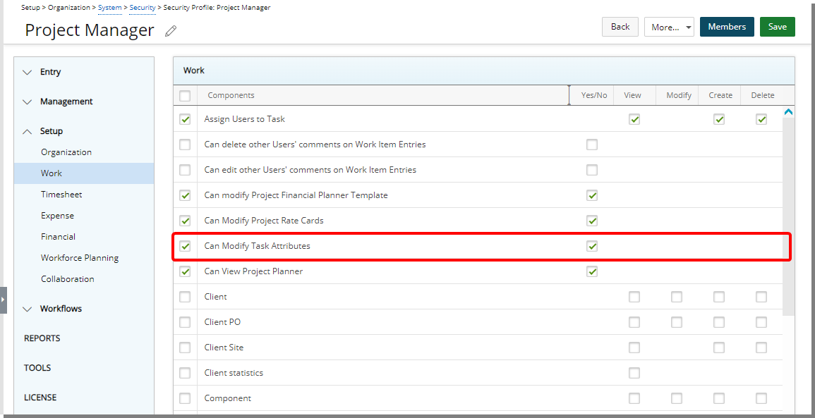 Can Modify Task Attributes Security Permission