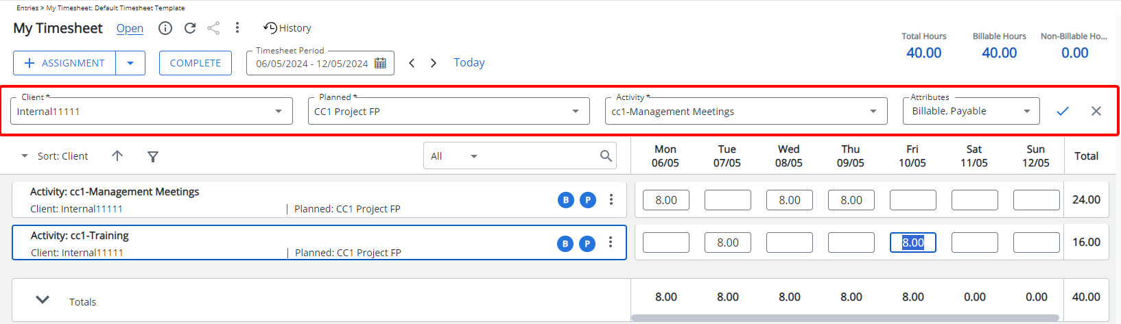 Persistent Add Assignment Drawer