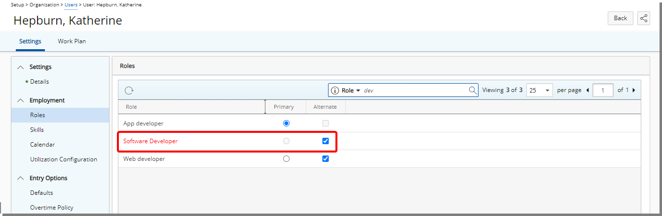 Suspended Roles are now clearly displayed in red within the Roles page when modifying a User