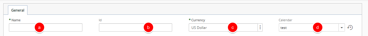 Enter/choose the required information