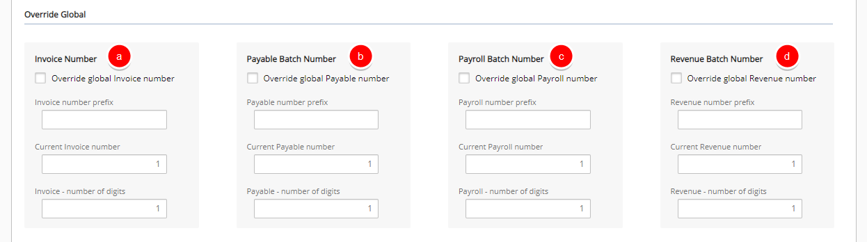 Enter/choose the required information