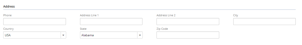Enter the Company Address