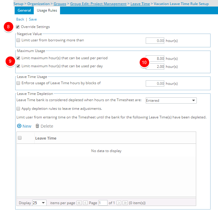 Click Usage Rules