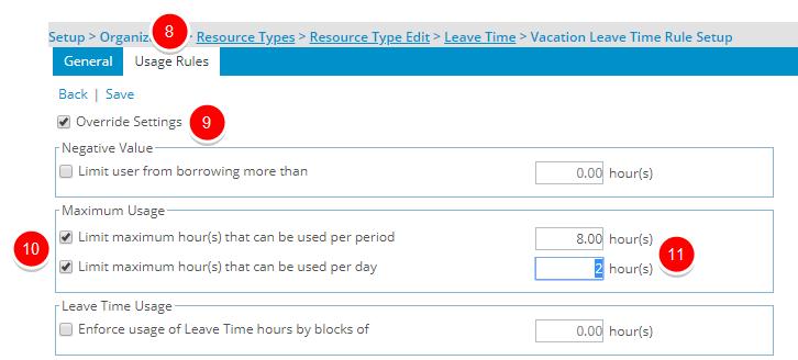 Click Usage Rules