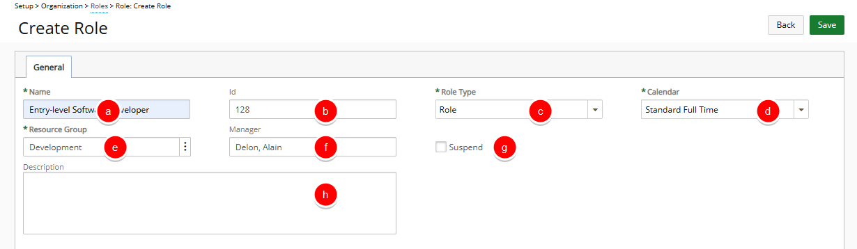 Enter and select the applicable field information