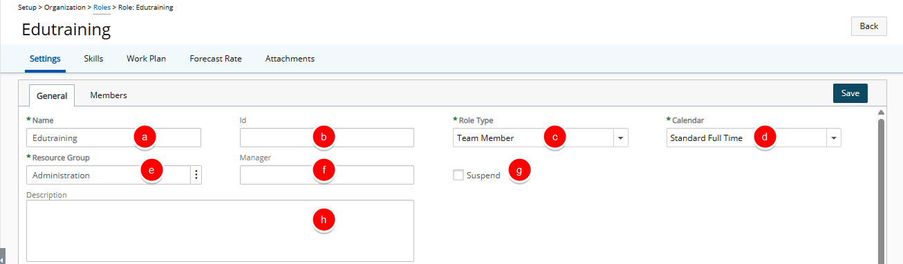 Enter and select the applicable field information
