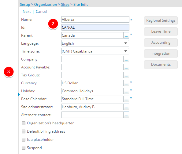 Access the Leave Time page