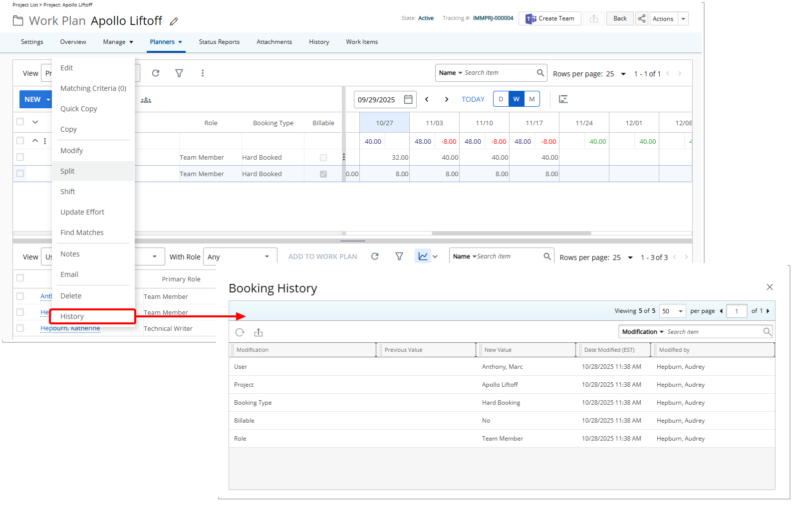 With the User Detailed Auditing turned on, detailed changes made to  user fields across the General, Personal, Security, and User Defined Fields (UDFs) tabs are captured and can be reviewed in the new History tab available on the User Edit page.
