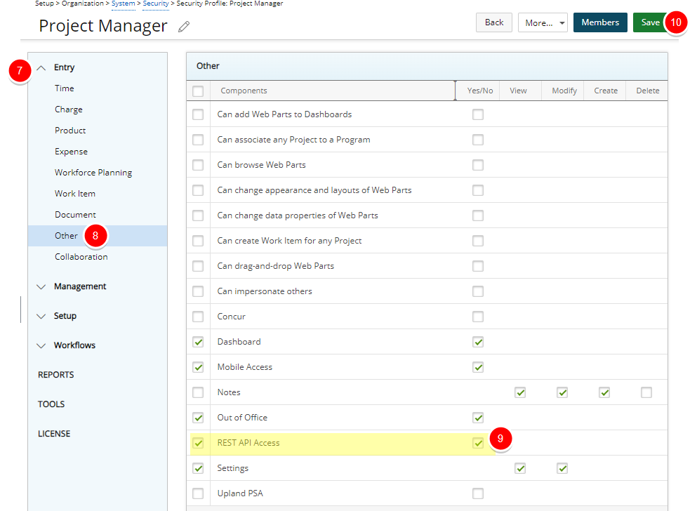 Select REST API Access