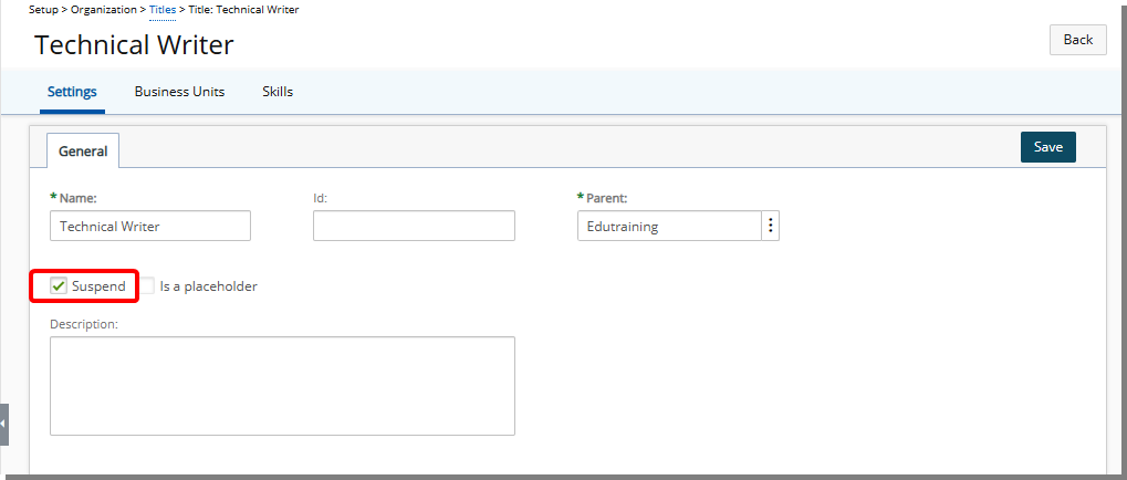 User Associations of this Title dialog box 