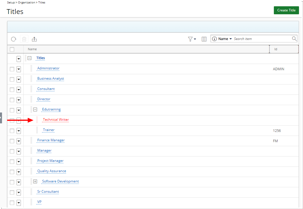 User Associations of this Title dialog box 