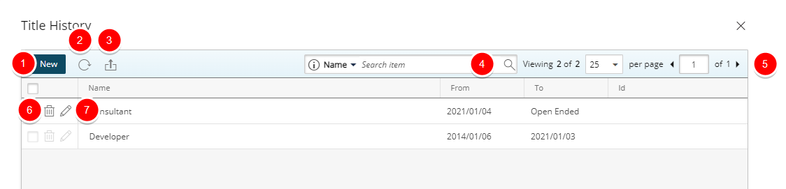 View Title History