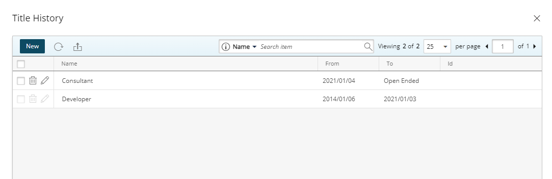 View Title History
