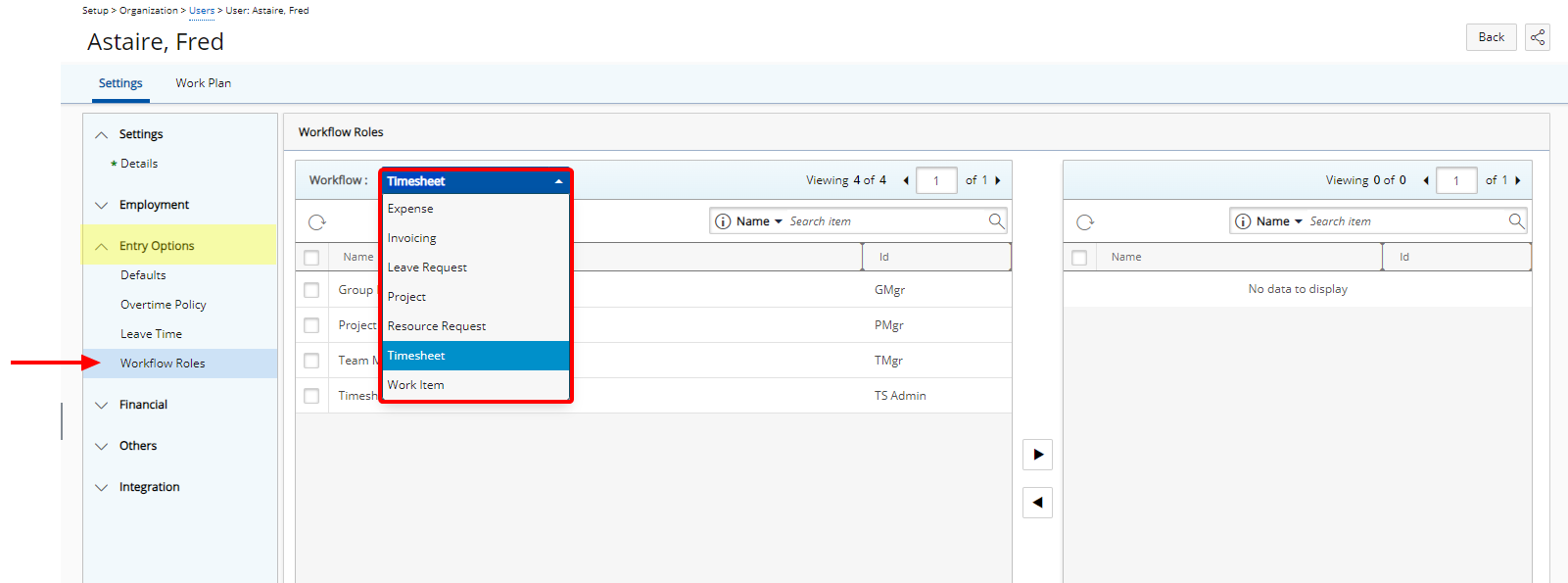 Click the Workflow type