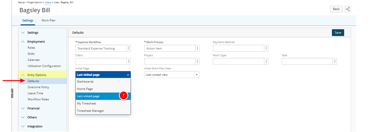 Click the Workflow type