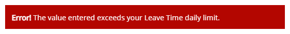 View the impact as the user making an entry on their timesheet