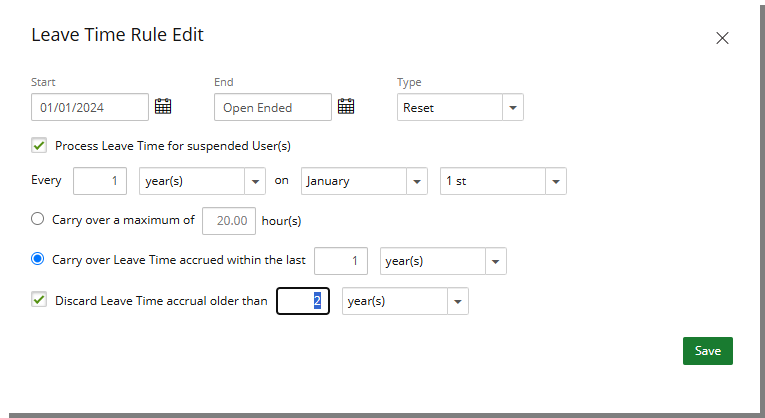 Accrual Rule