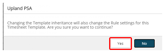 Confirm to apply the change(s)