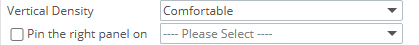 Display Settings and Panel Pinning Options