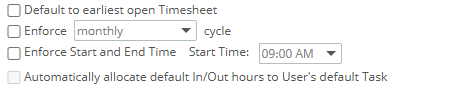 Timesheet Behavior